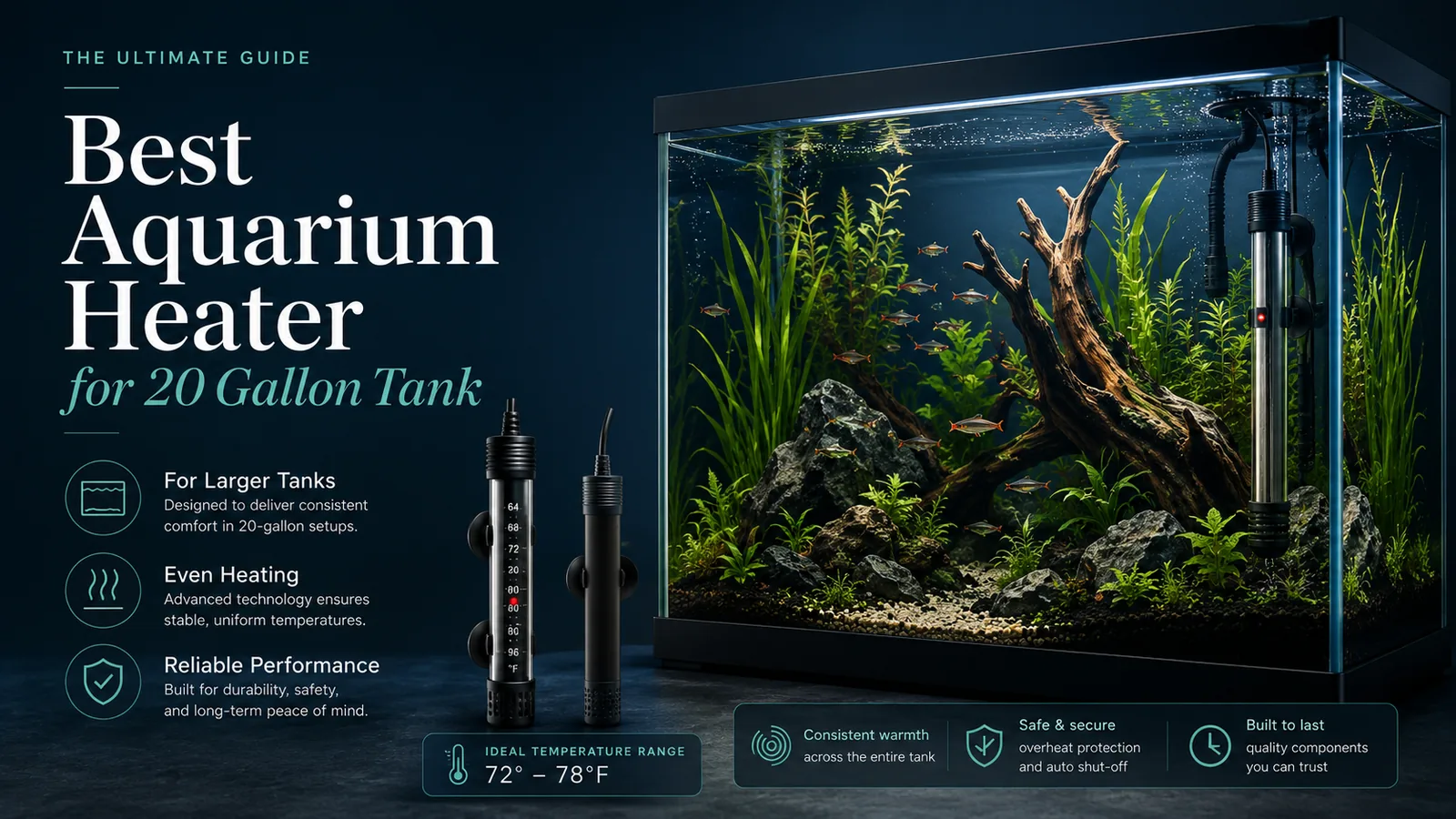 Best Aquarium Heater for 20 Gallon Tank — AquaGearLab guide