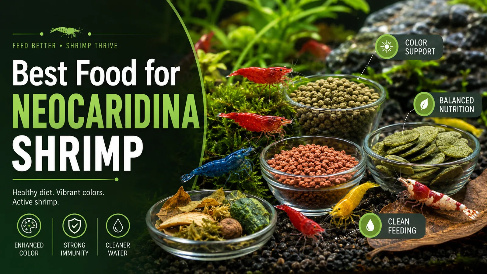 Best Food for Neocaridina Shrimp — AquaGearLab guide