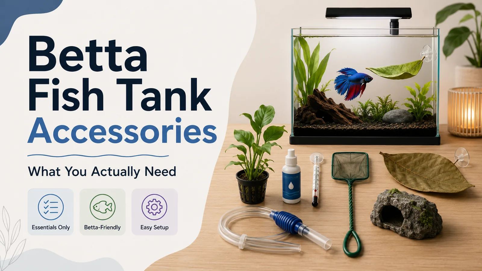 Betta Fish Tank Accessories: What You Actually Need — AquaGearLab guide